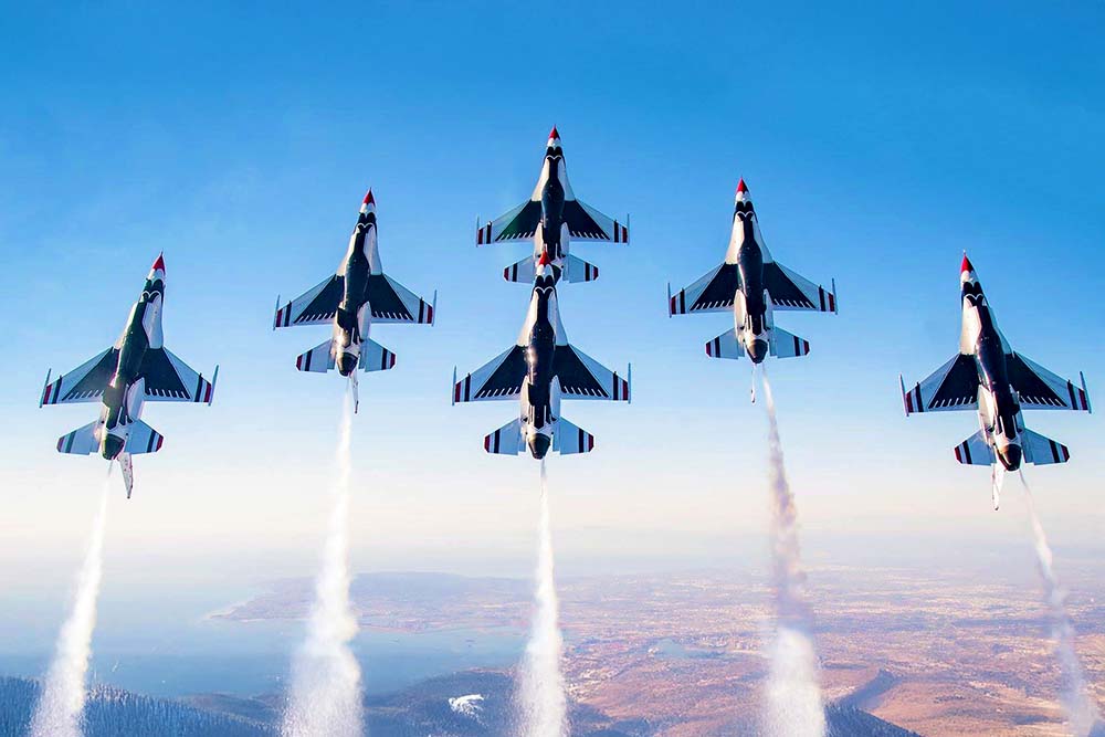The U.S. Air Force Thunderbirds Jet Demonstration Team will take to the skies over Burke Lakefront Airport again in 2025 at the Cleveland National Airshow.